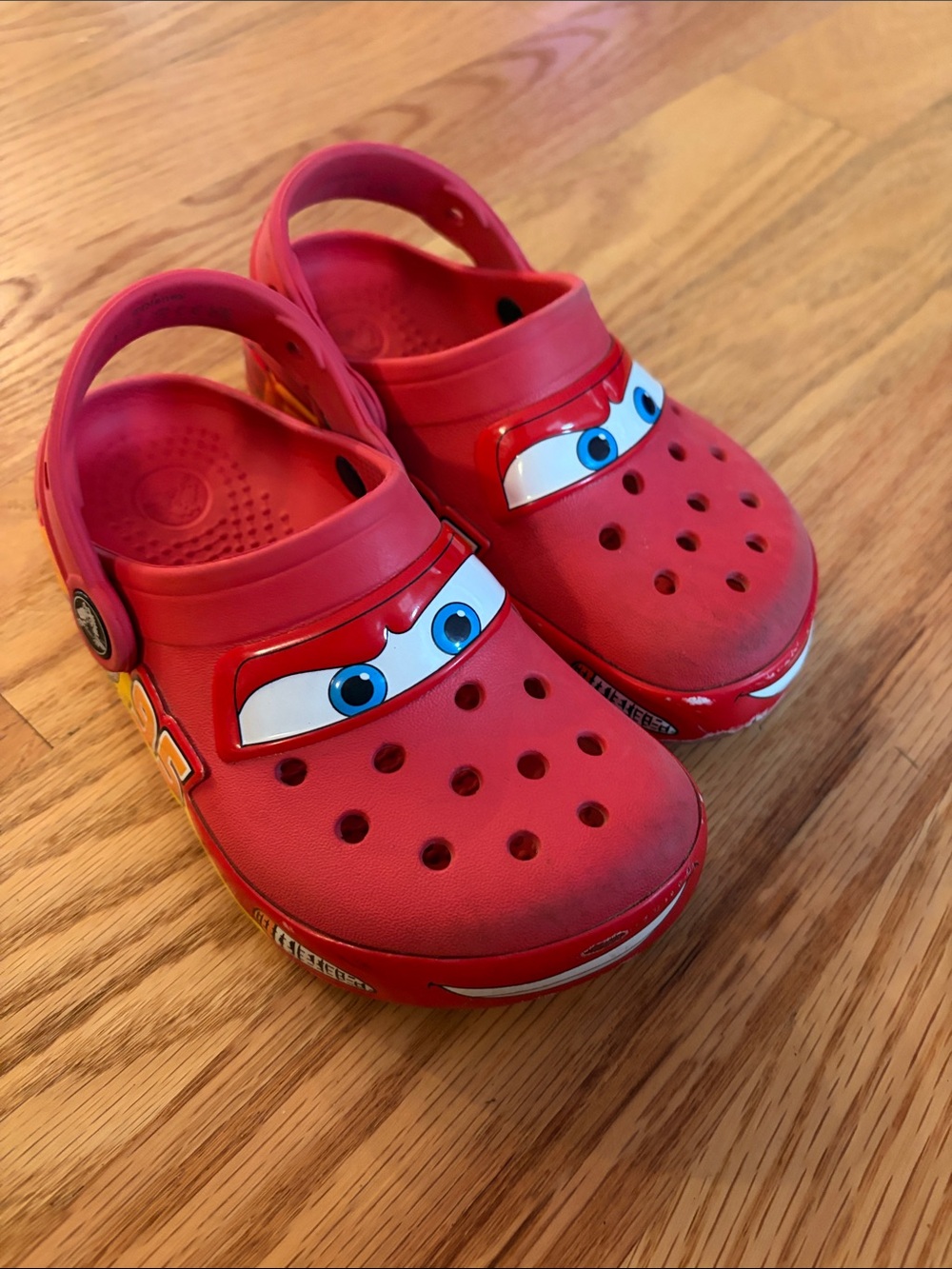 CROCS Kids Lightning McQueen Red Slip-On Clogs